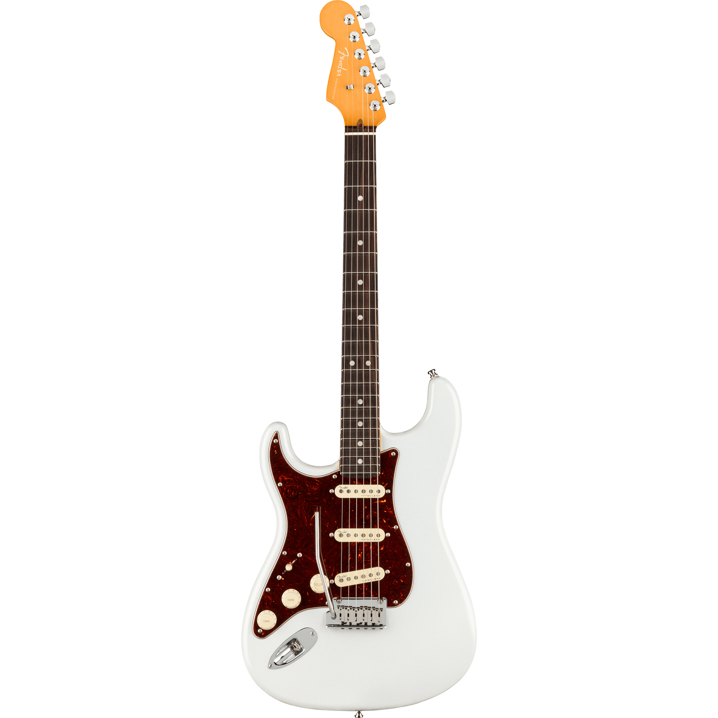 Fender American Ultra Stratocaster® Left-Hand Electric Guitar, Arctic Pearl