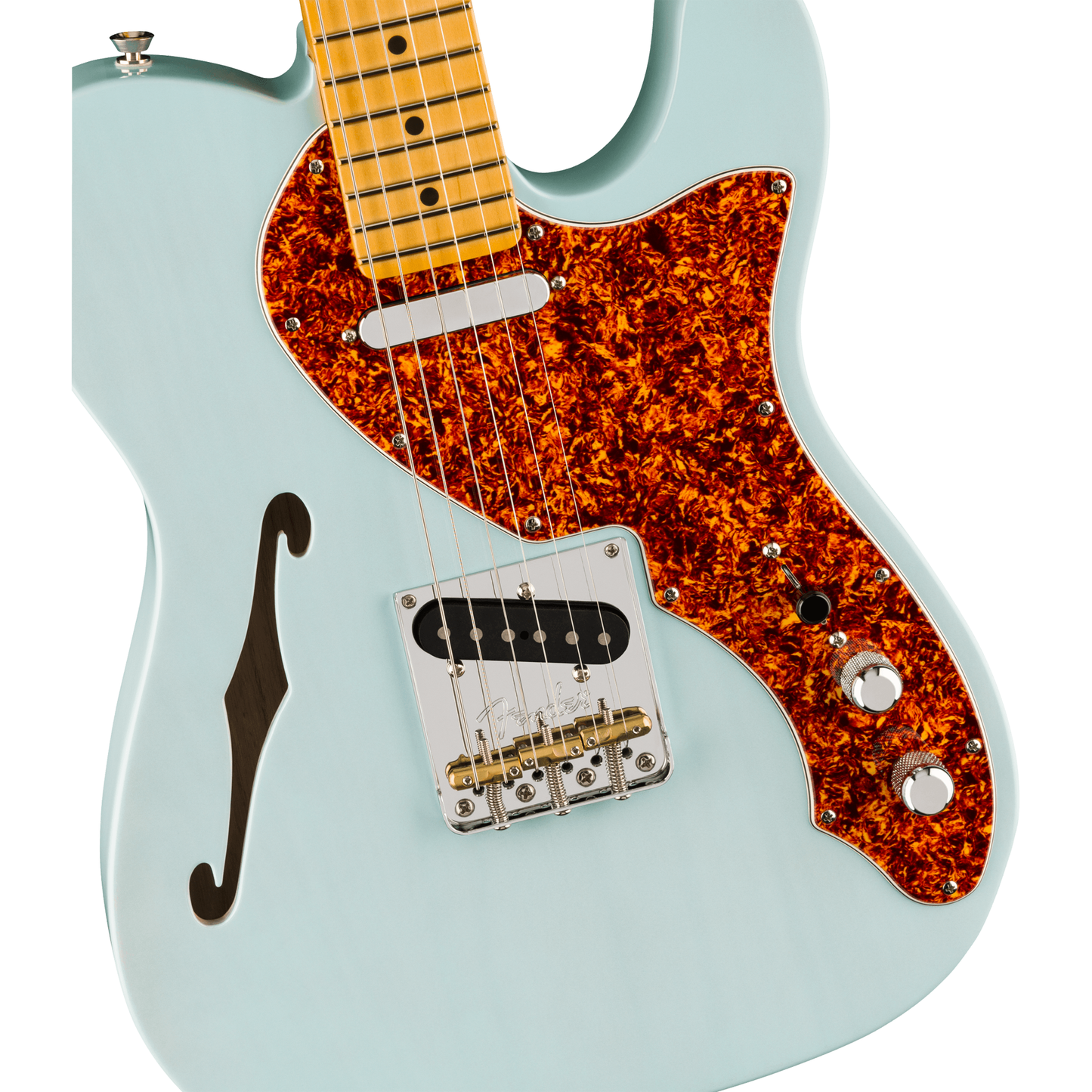 Fender American Professional II Telecaster Thinline - Transparent Daphne Blue