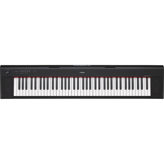 Yamaha NP32 76-Key Lightweight Portable Keyboard in Black with Power Supply