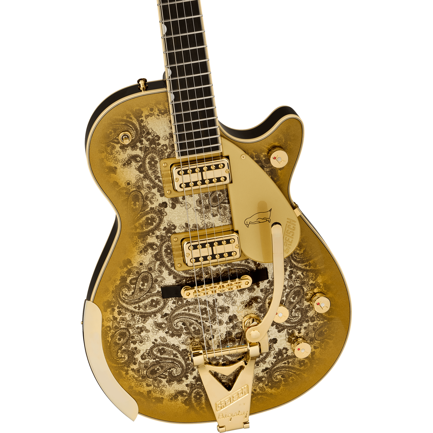 Gretsch G6134TG Limited Edition Paisley Penguin Electric Guitar - Gold Paisley