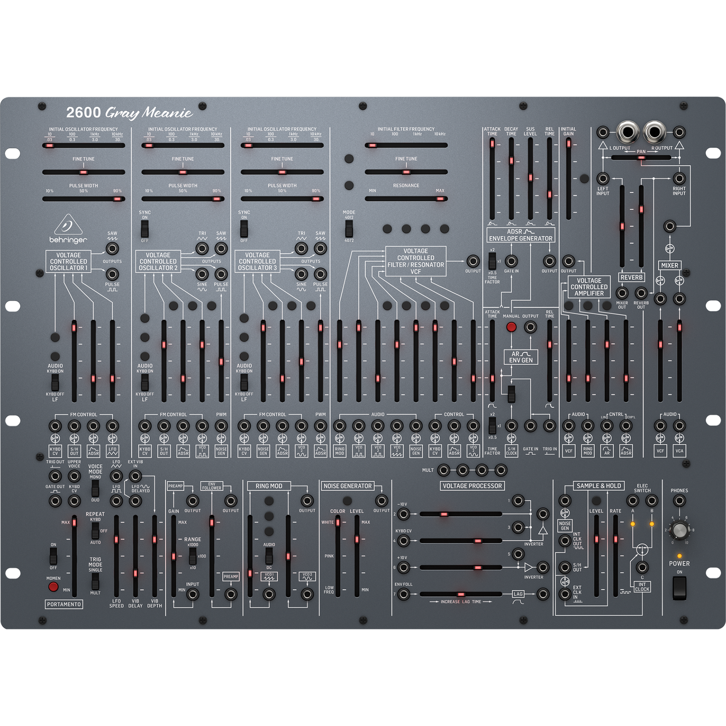 Behringer 2600 Gray Meanie Limited-Edition Analog Semi-modular Synthesizer