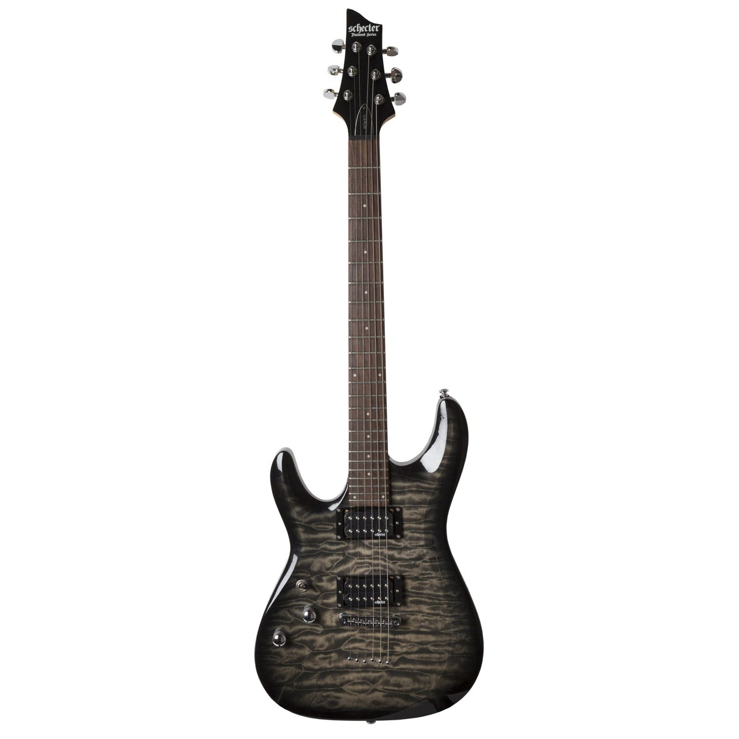 Schecter C-6 Plus LH Lefty Electric Guitar Charcoal Burst