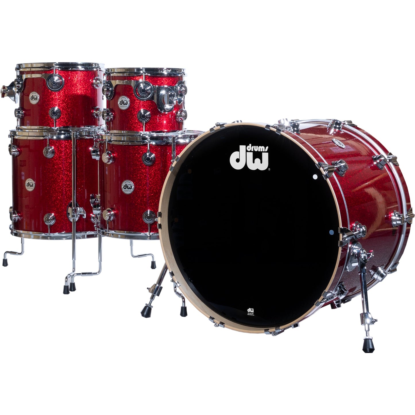 Drum Workshop Collectors Series 5-Piece Shell Kit - Red Sparkle