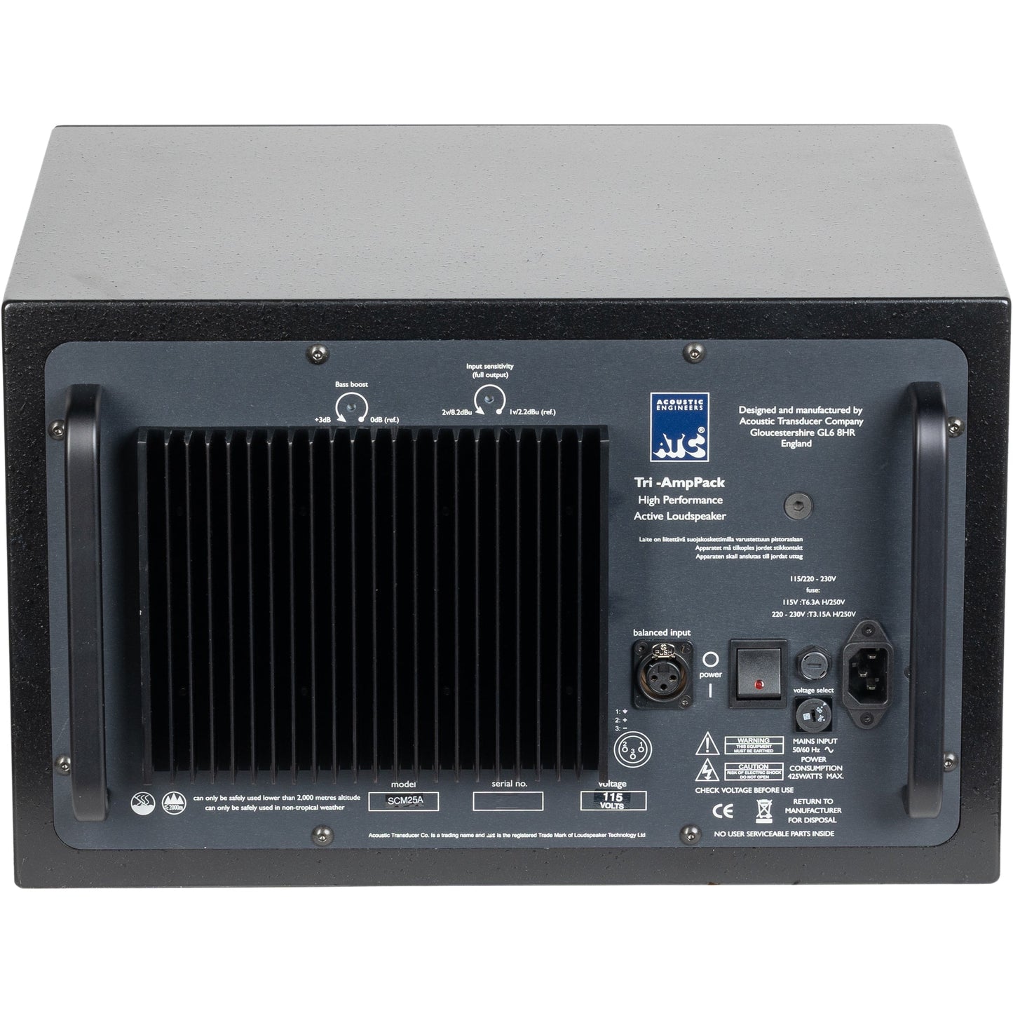 ATC SCM25A Active 3-Way Studio Monitor - Left