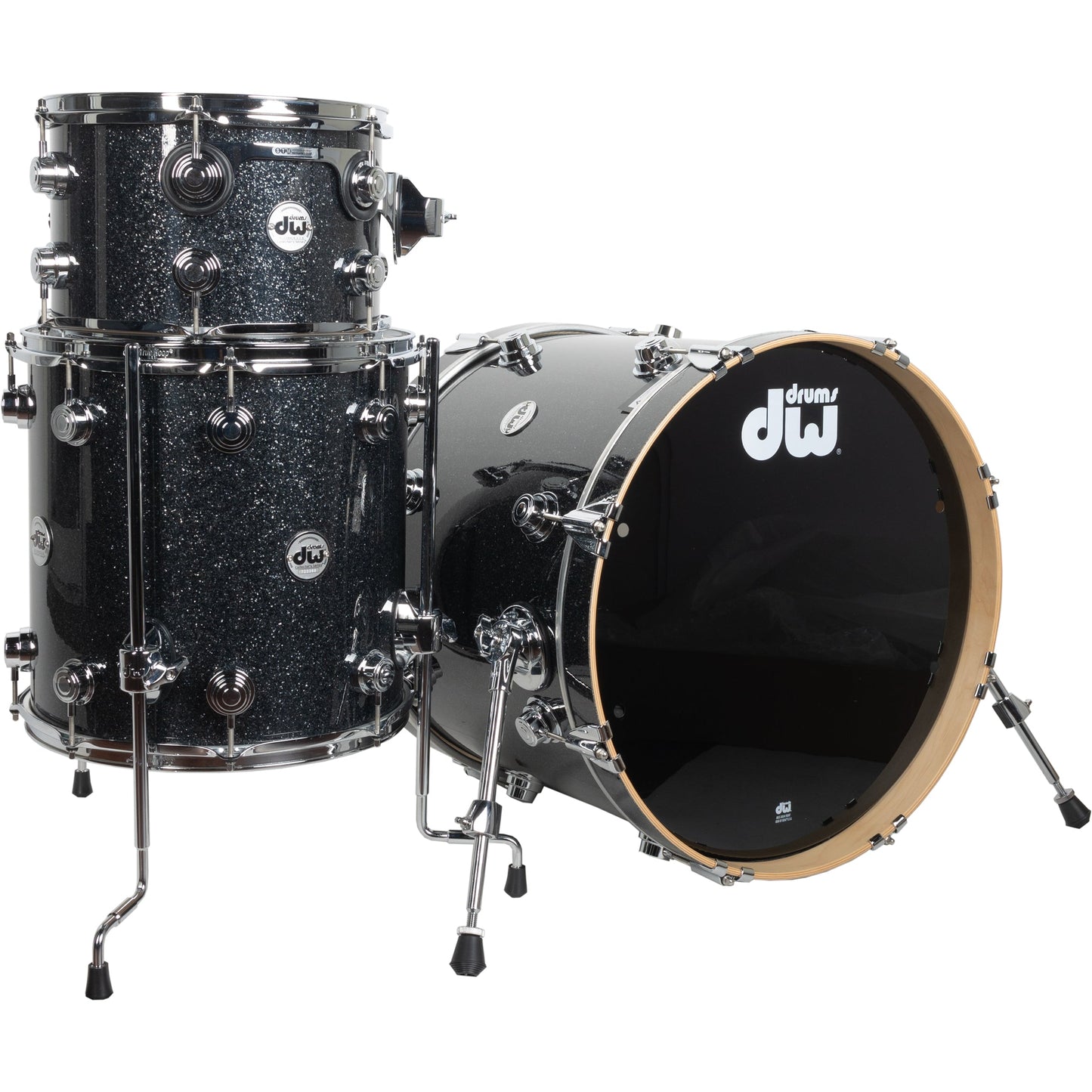 Drum Workshop Collectors Series 3-Piece Shell Kit - Black Ice