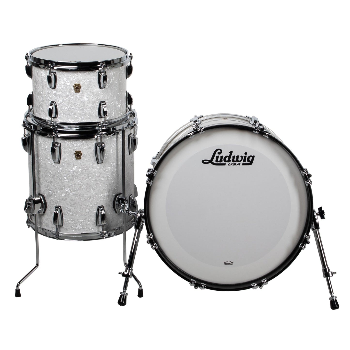 Ludwig Legacy Mahogany Fab Sized 3-Piece Shell Kit - Vintage Marine