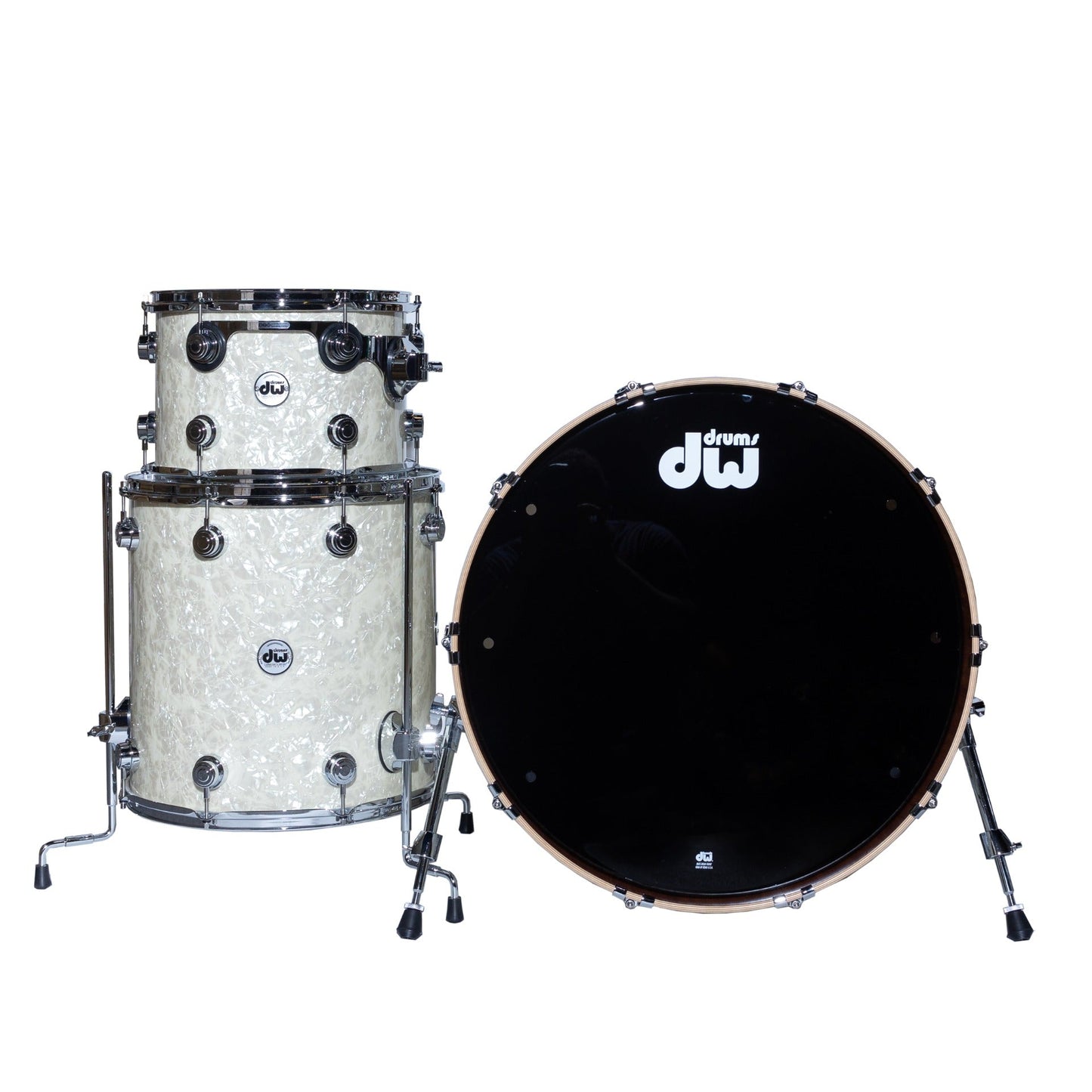 Drum Workshop Collectors Series 5-Piece Shell Kit - Ivory Chaos