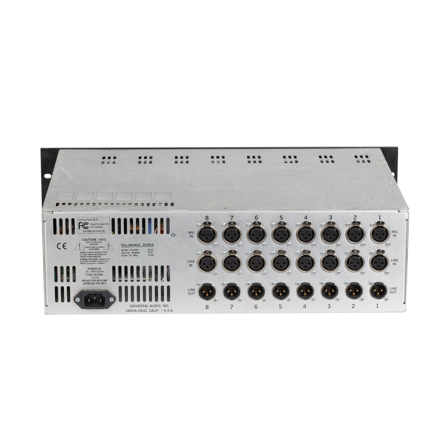 Universal Audio 8110 Precision Class A Multi-channel Preamp