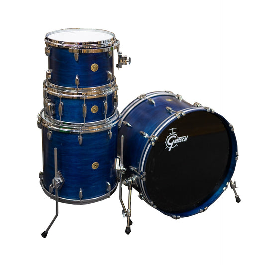 Gretsch USA Custom 4-Piece Shell Kit - Satin Azure Blue
