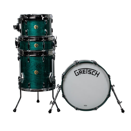 Gretsch Broadkaster 4-Piece Shell Kit - Caribbean Blue Gloss