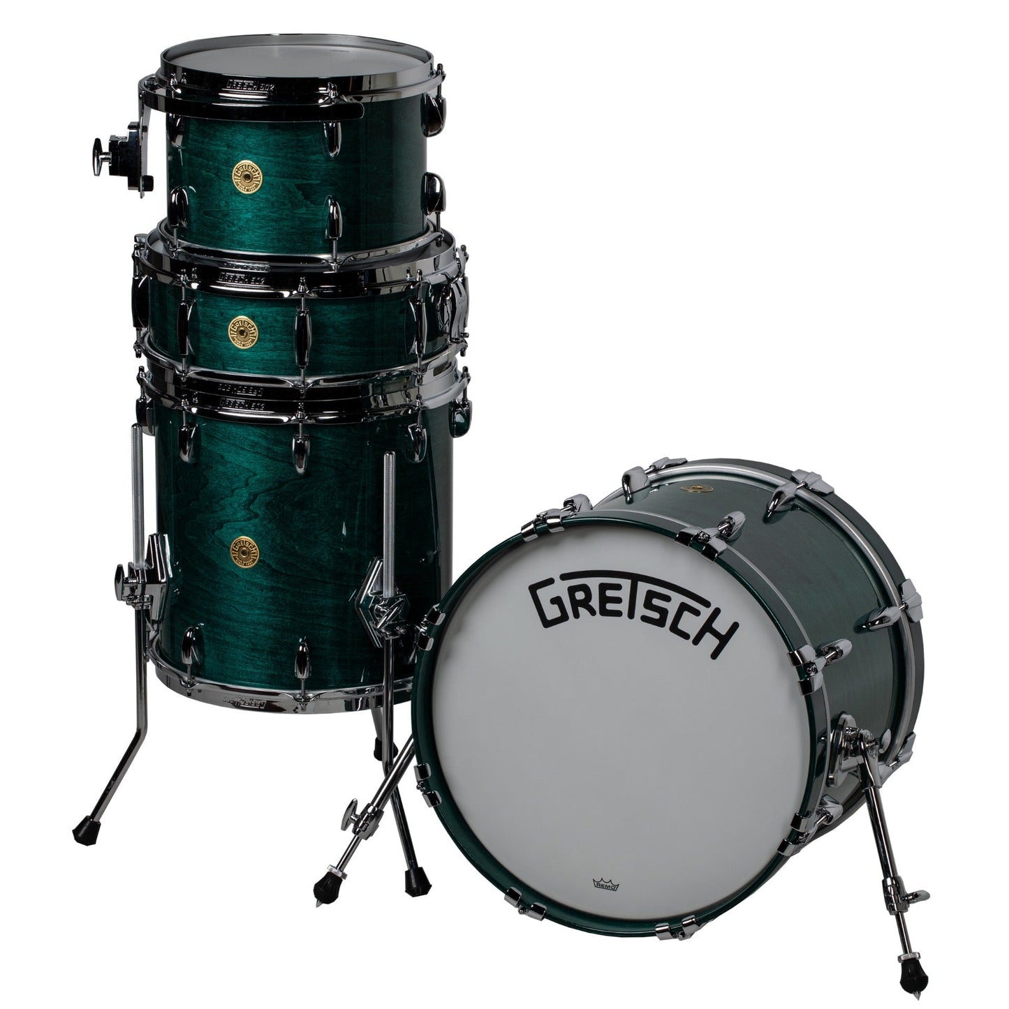 Gretsch Broadkaster 4-Piece Shell Kit - Caribbean Blue Gloss