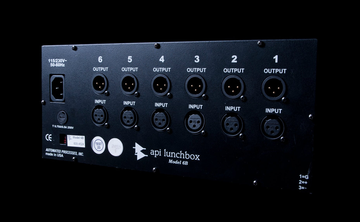 API 500-6B 6 Slot High Current Lunchbox
