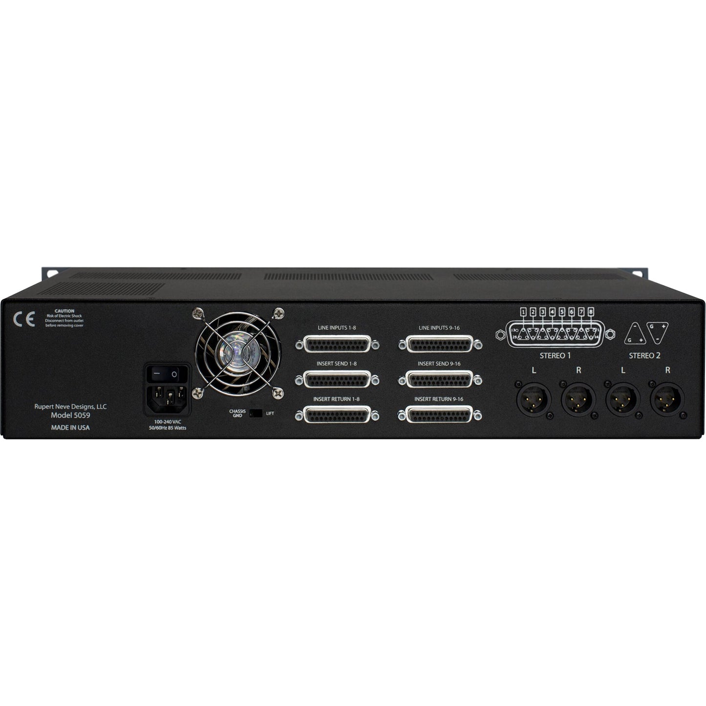 Rupert Neve Designs 5059 Shelford Satellite - 16 x 2+2 Summing Mixer Black