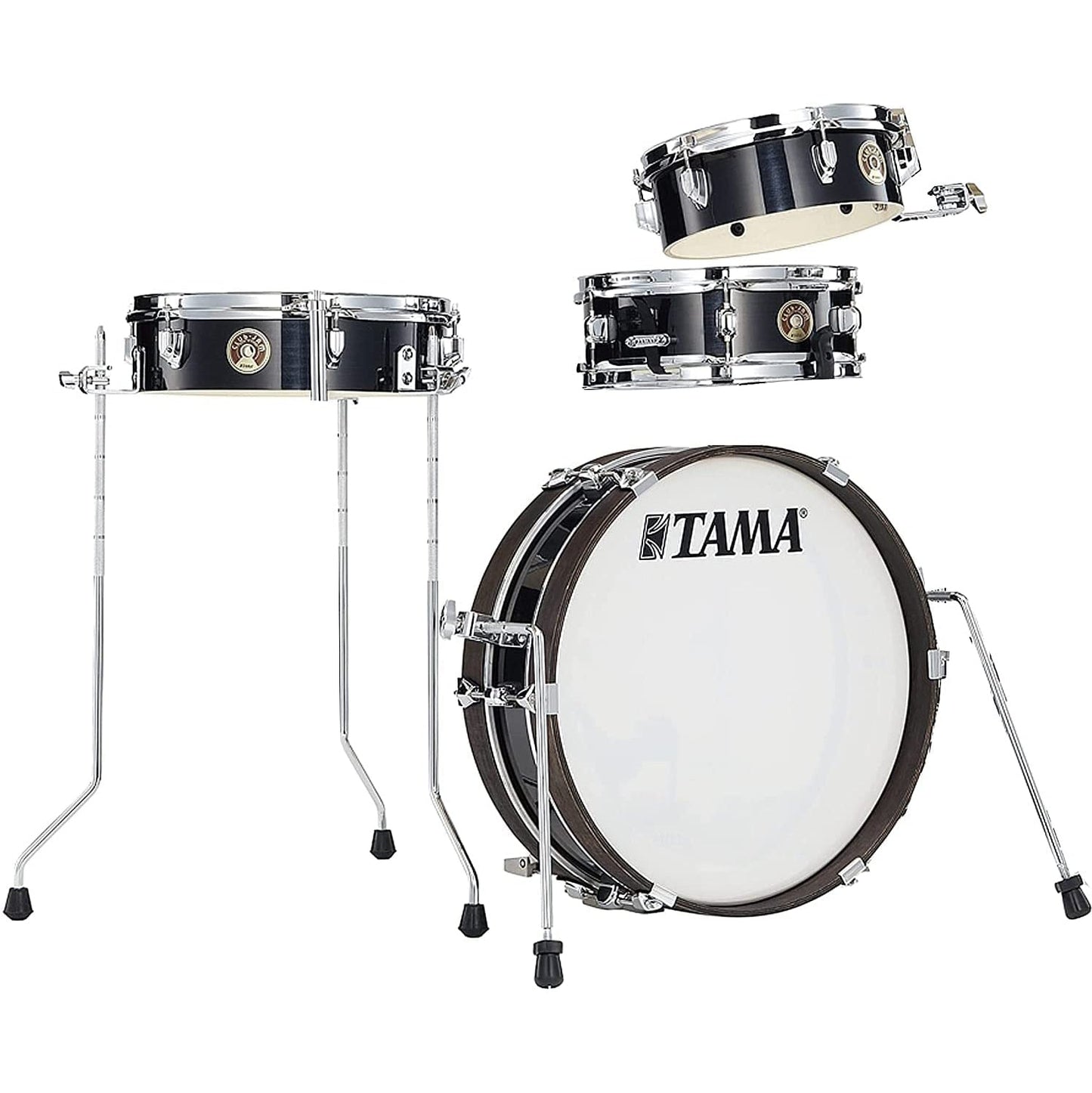 Tama Club Jam Pancake 4-Piece Shell Kit - Hairline Black