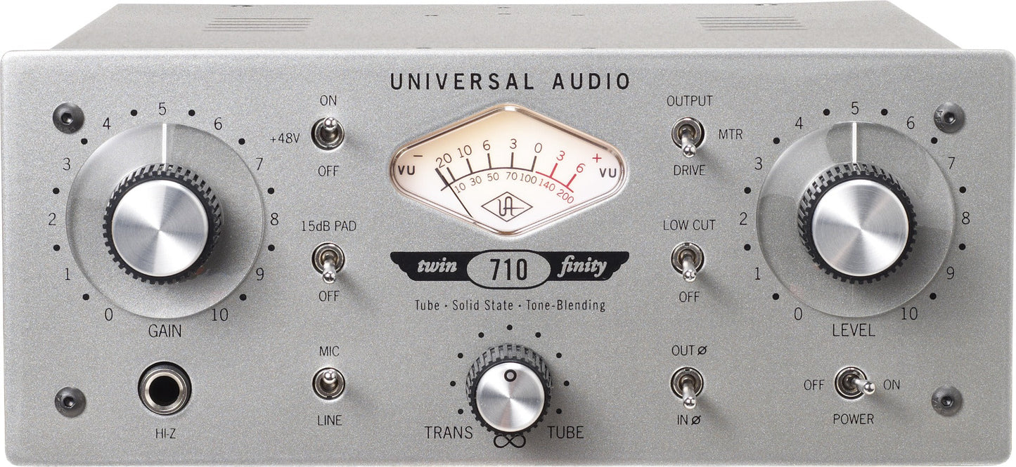 Universal Audio 710 Twin-Finity Single Channel Tube & Solid State Mic Pre / DI