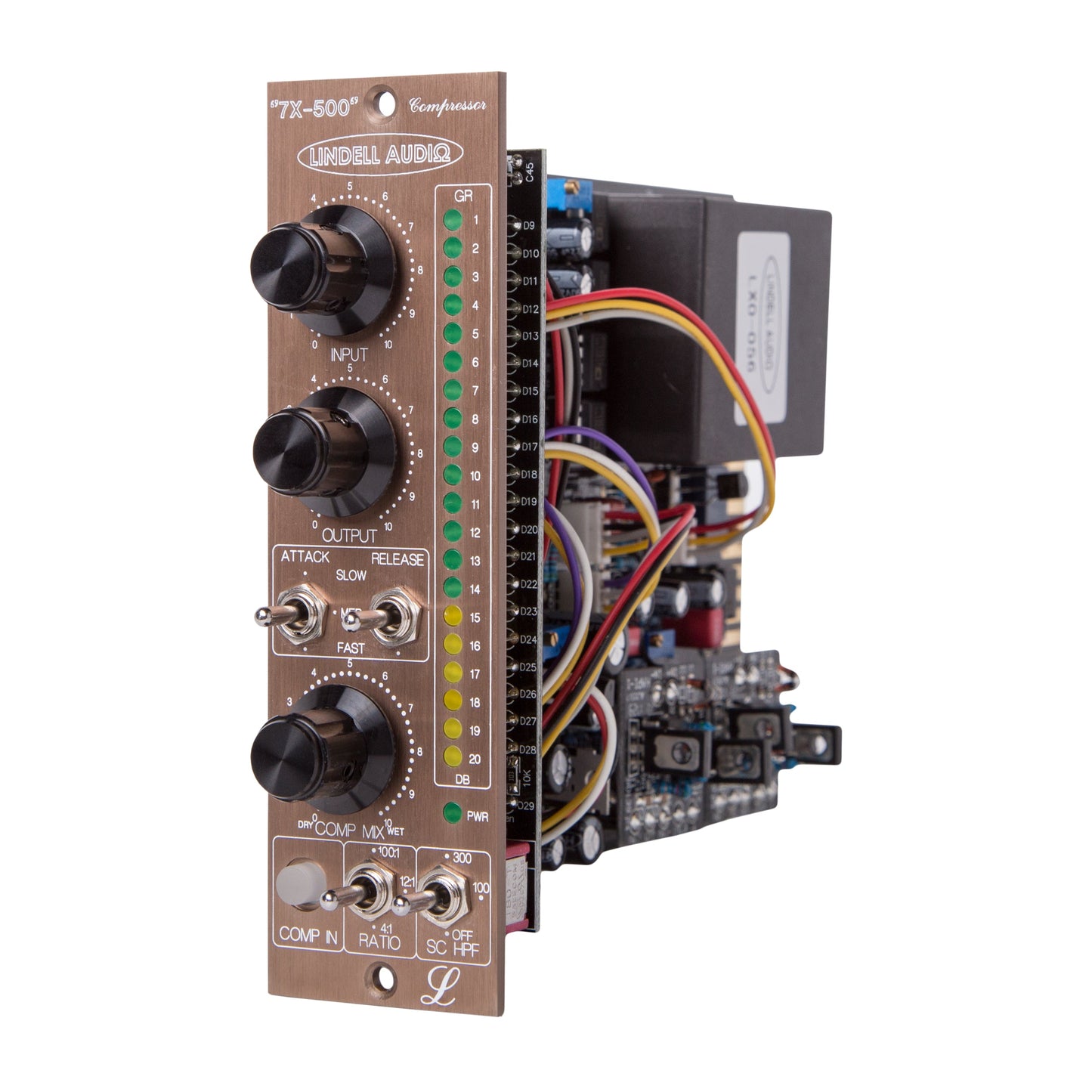 Lindell Audio 7X-500, 500 Series F.E.T. Compressor