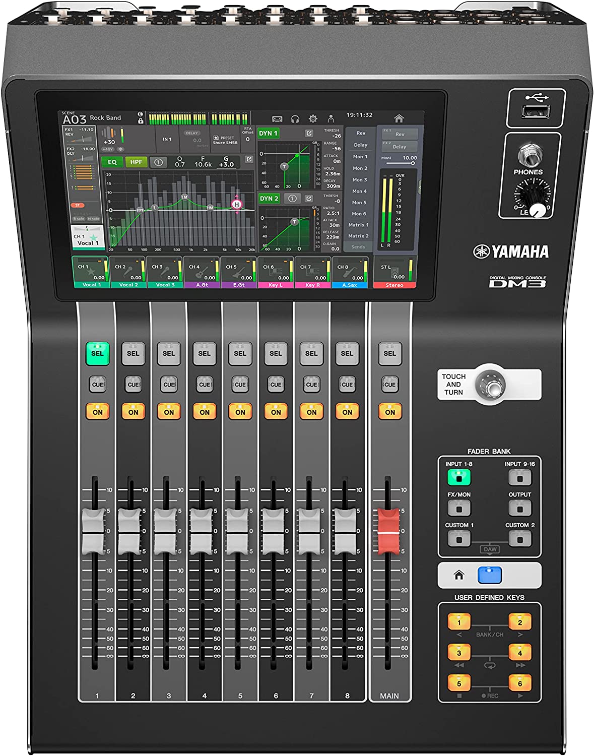 Yamaha DM3-D 22-channel Digital Mixer with Dante