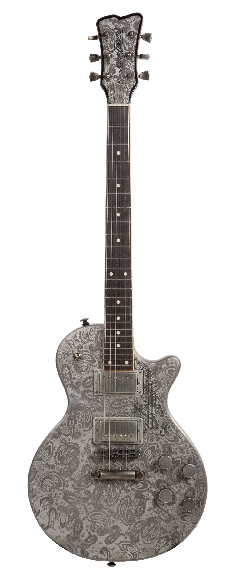 Trussart Steel Deville Electric Guitar in Silver Paisley