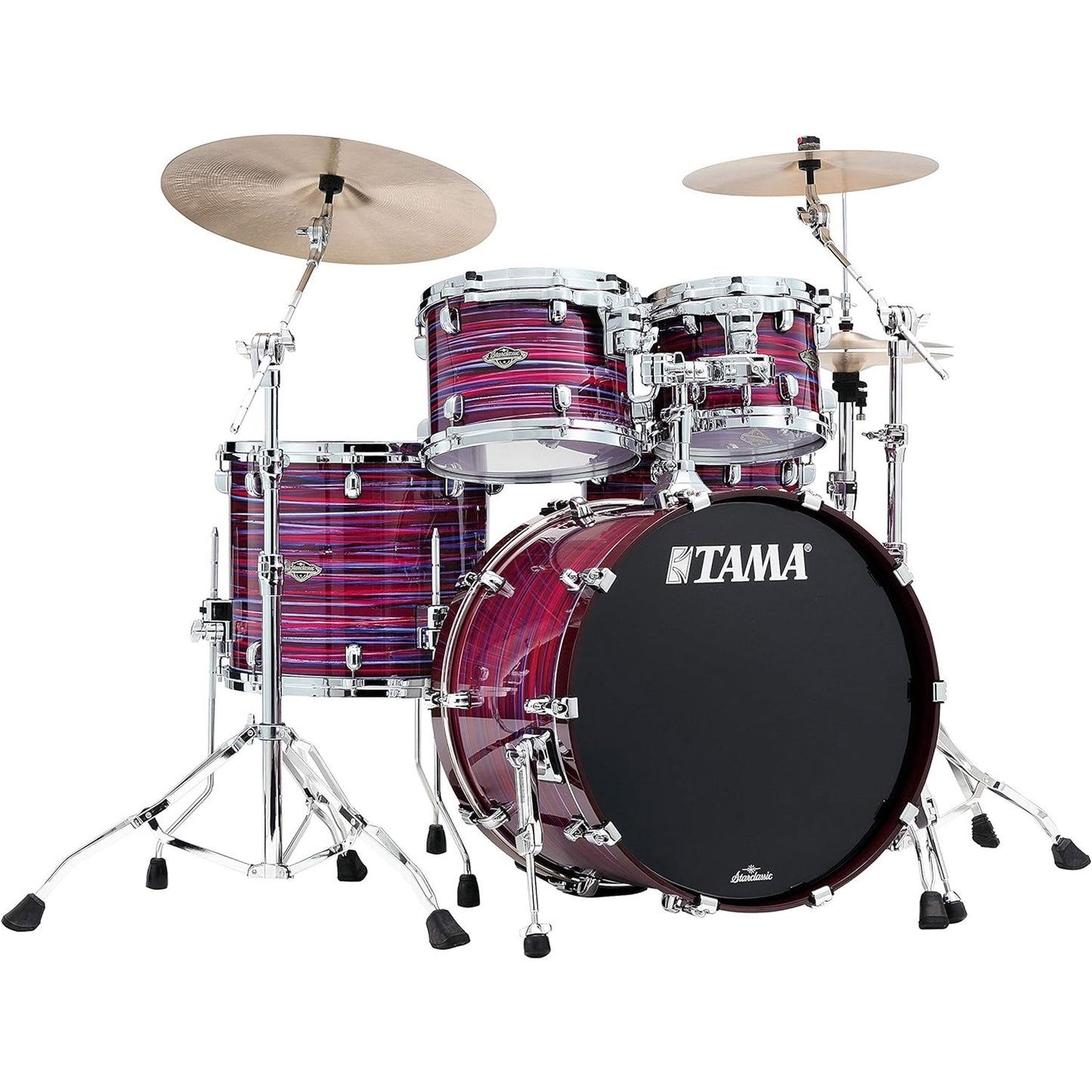 Tama Starclassic Walnut Birch Lacquer 4-Piece Shell Pack - Phantasm Oyster