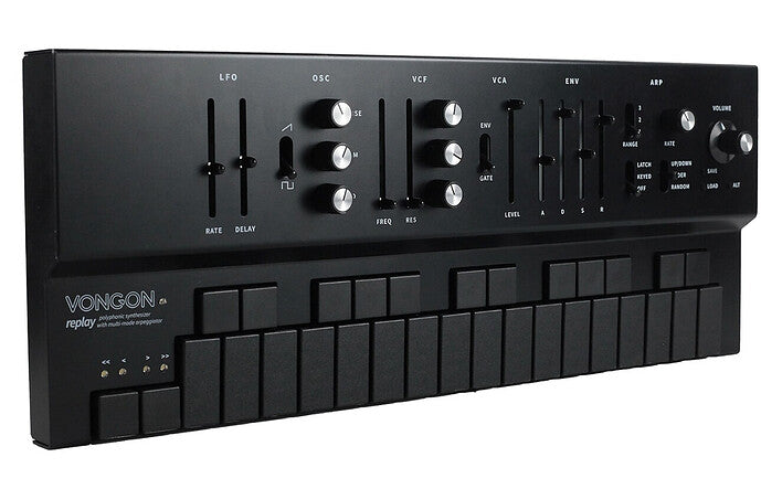 Vongon Replay Polyphonic Synthesizer with Multi-mode Arpeggiator - Black