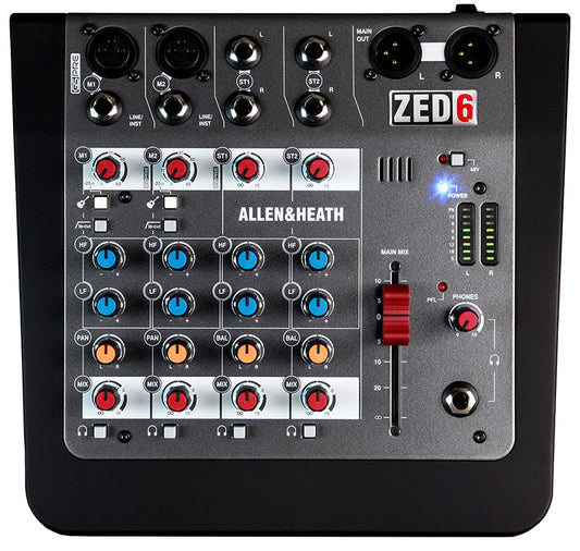Allen & Heath ZED-6 6-Channel Analog Mixer