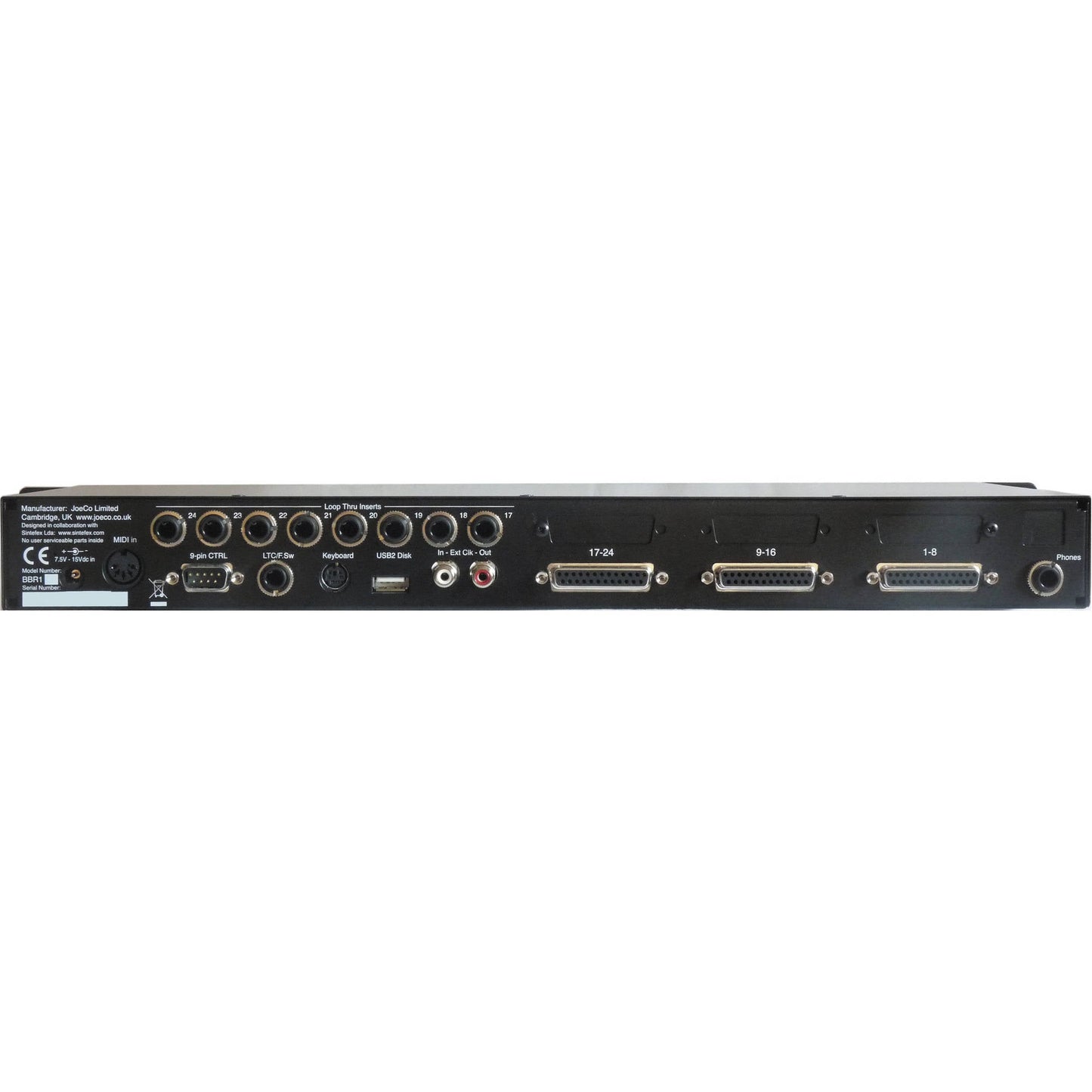 JoeCo BBR1D BLACKBOX RECORDER Rackmount Multi-Track Recorder (AES/EBU)