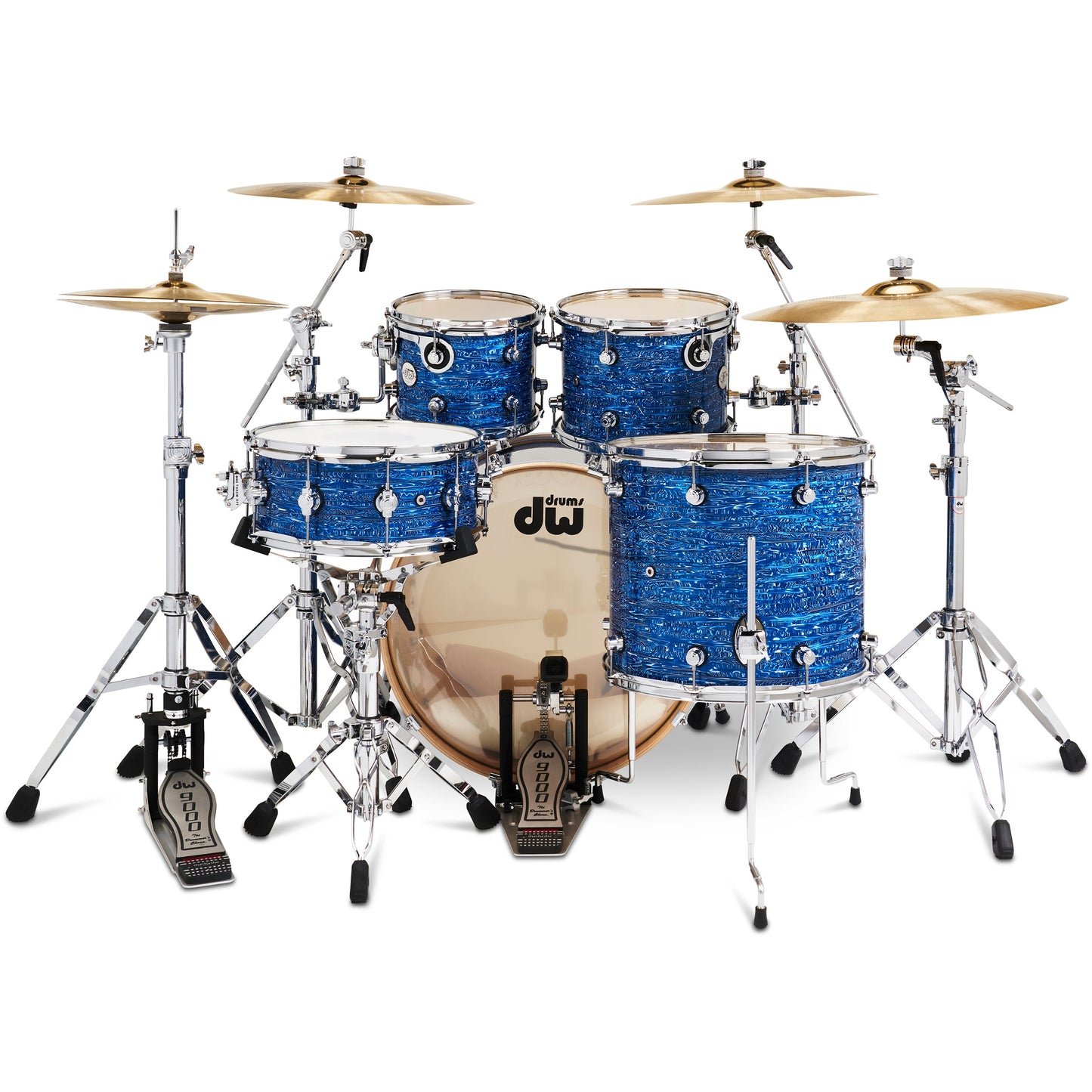 Drum Workshop Design Series 4-Piece Shell Kit - Royal Strata
