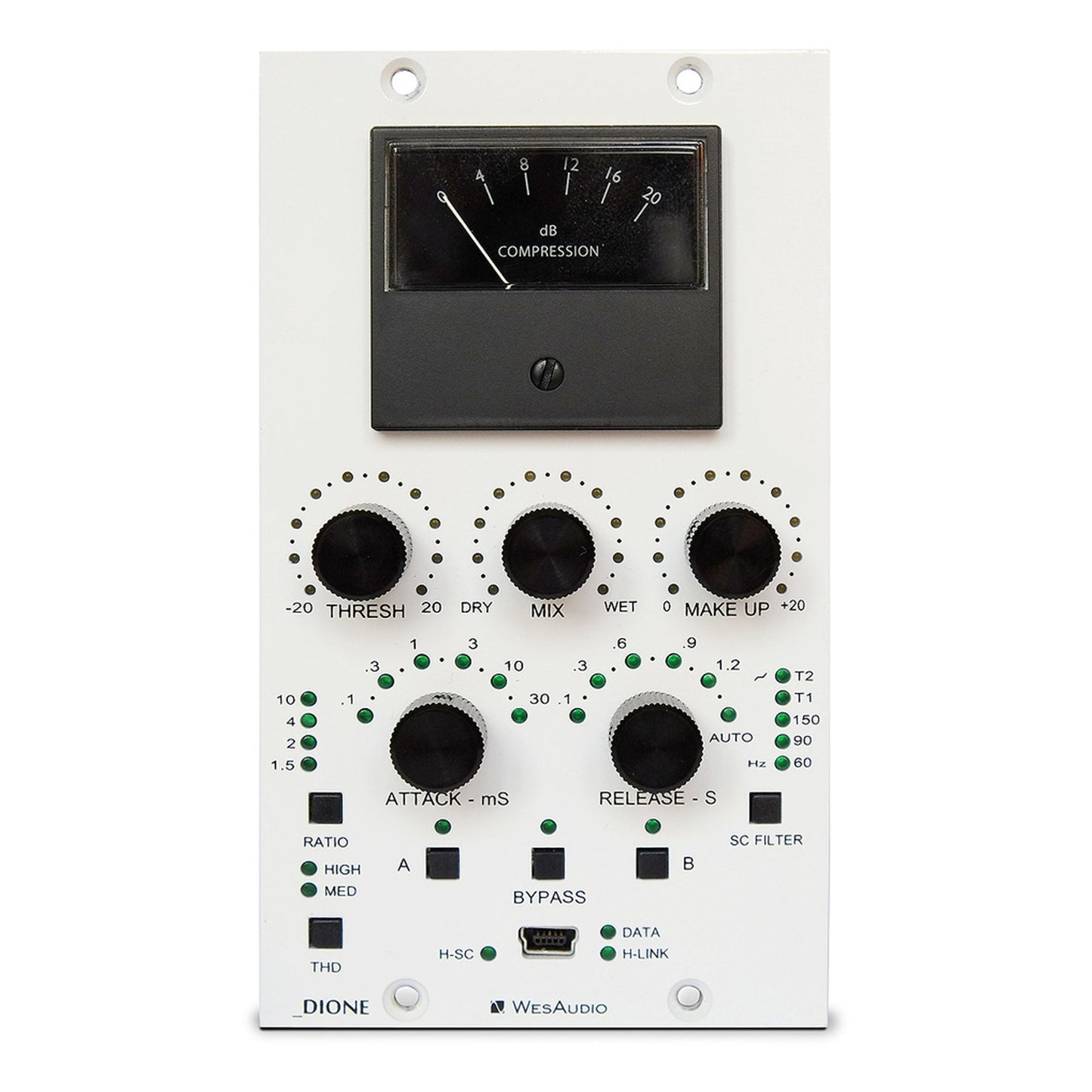 WesAudio DIONE Analog 500-Series Bus Compressor with Digital Recall