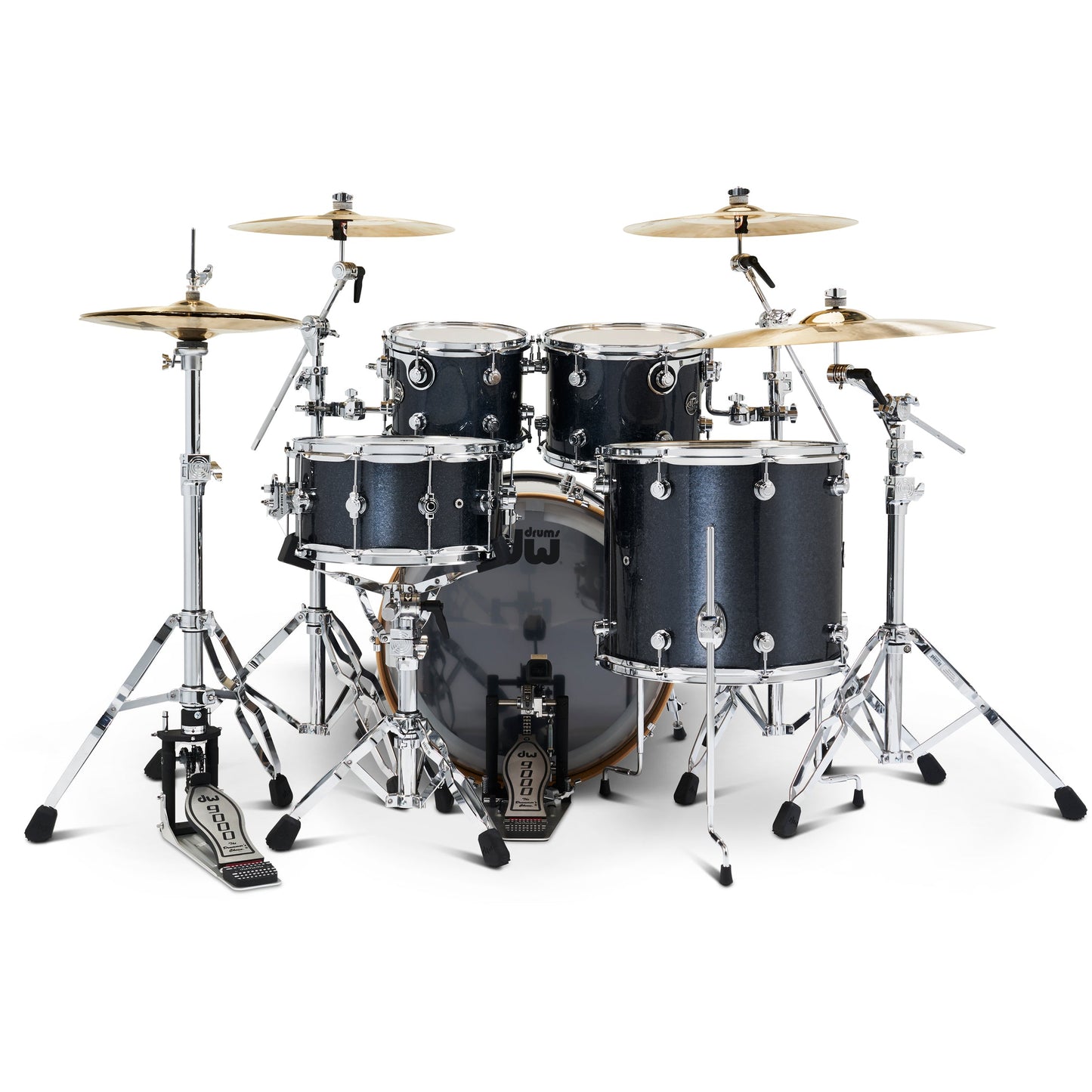Drum Workshop Performance Series Ltd Edition 4-Piece Shell Kit - Black Sparkle