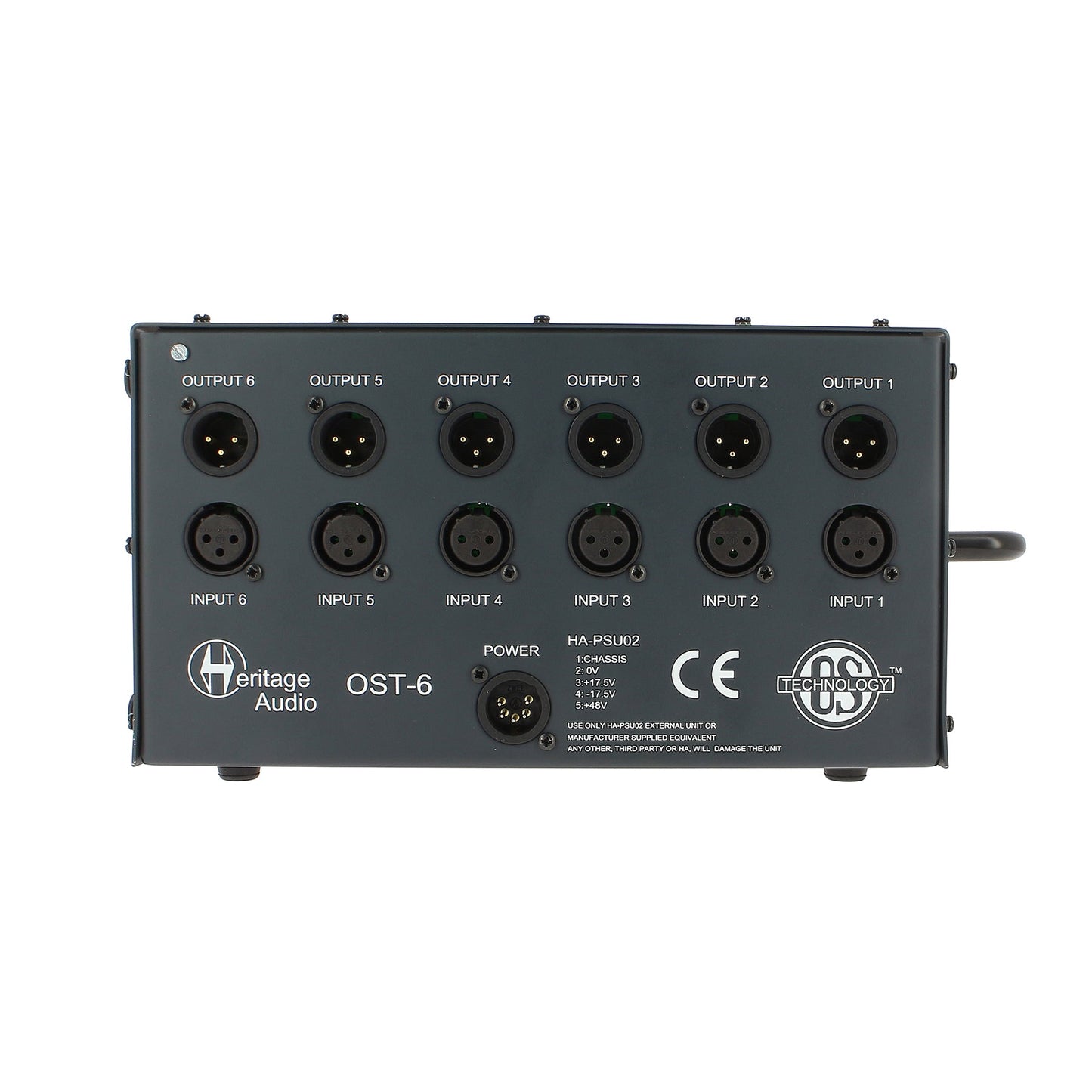 Heritage Audio OST-6 V2.0 - 6 Slot 500 Series Rack