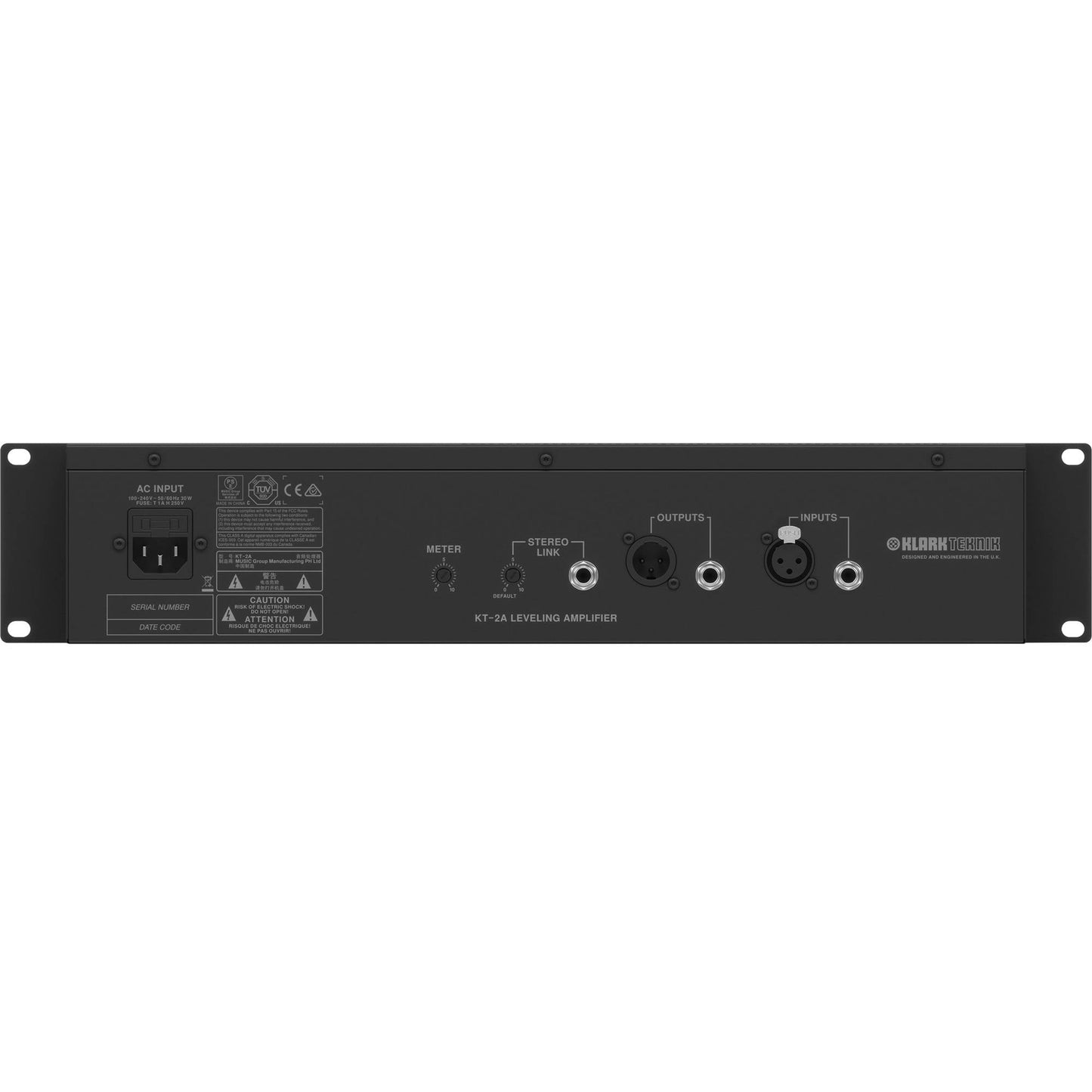 Klark Teknik KT-2A 2AKT Single-Channel Leveling Amplifier and Compressor