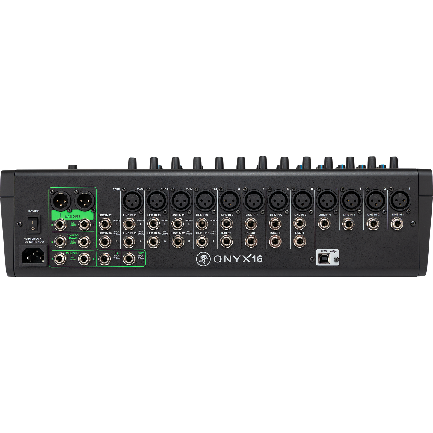 Mackie Onyx16 16-Channel Premium Analog Mixer with Multi-Track USB