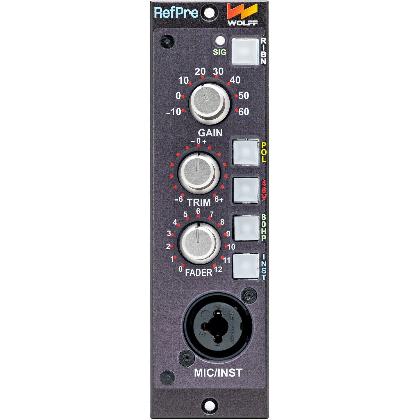 Wolff Audio REFPRE 500 Series Reference Microphone Preamp