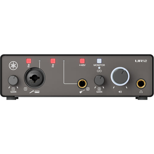Yamaha UR12MK3 2-in/2-out USB-C Audio Interface - Black