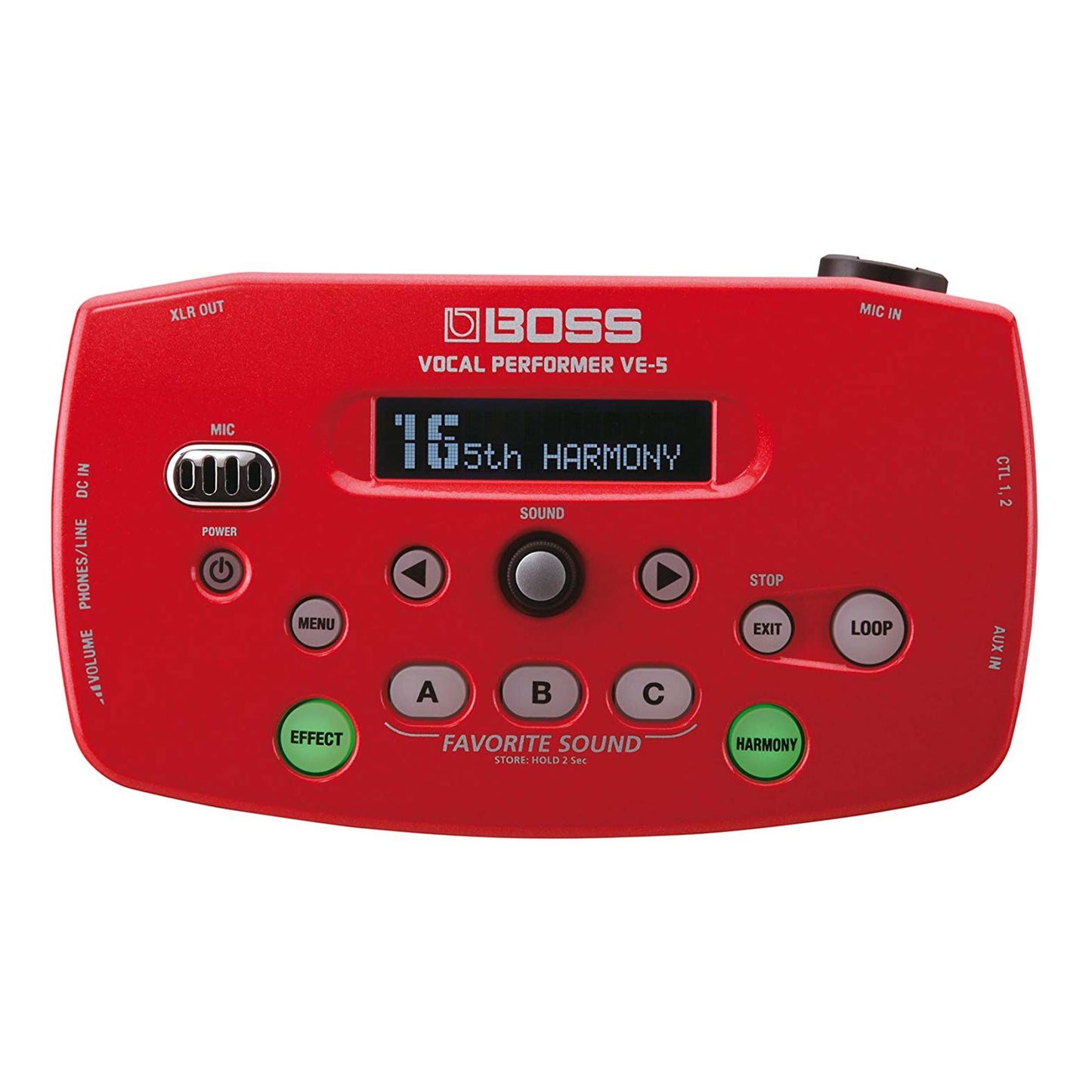 Boss VE-5 Red Vocal Performer Effects Processor