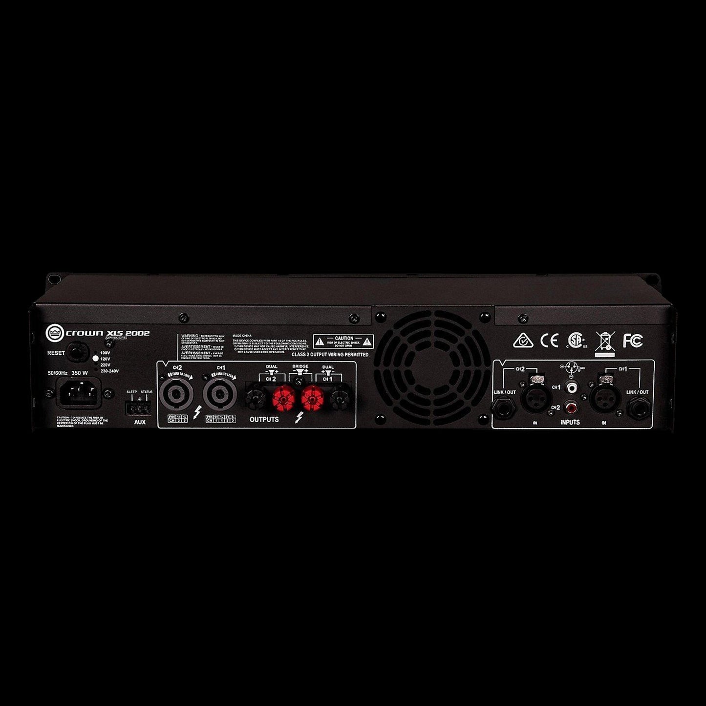 Crown XLS1502 Two-Channel, 525W At 4Ω Power Amplifier