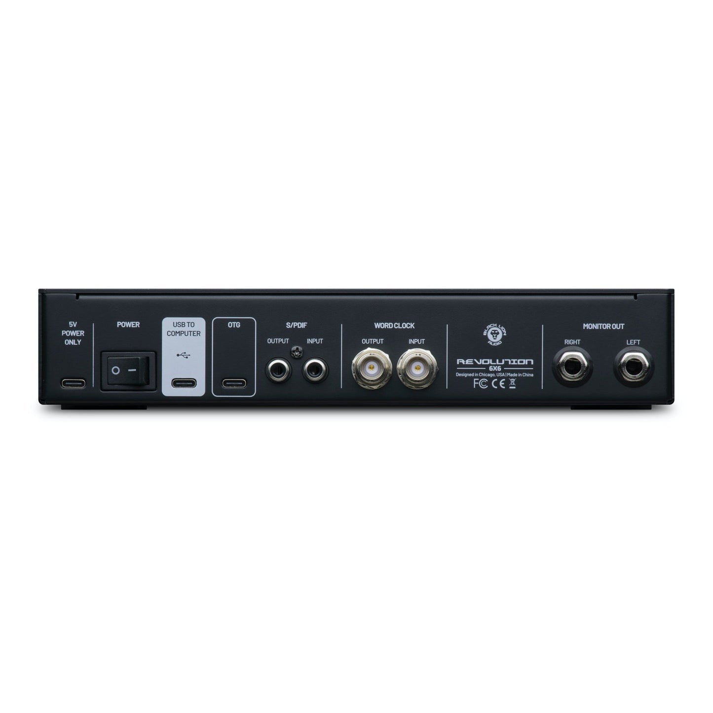Black Lion Audio Revolution 6x6 Word Clock, DAC, ADC, OTG - 6-in / 6-out USB Audio Interface