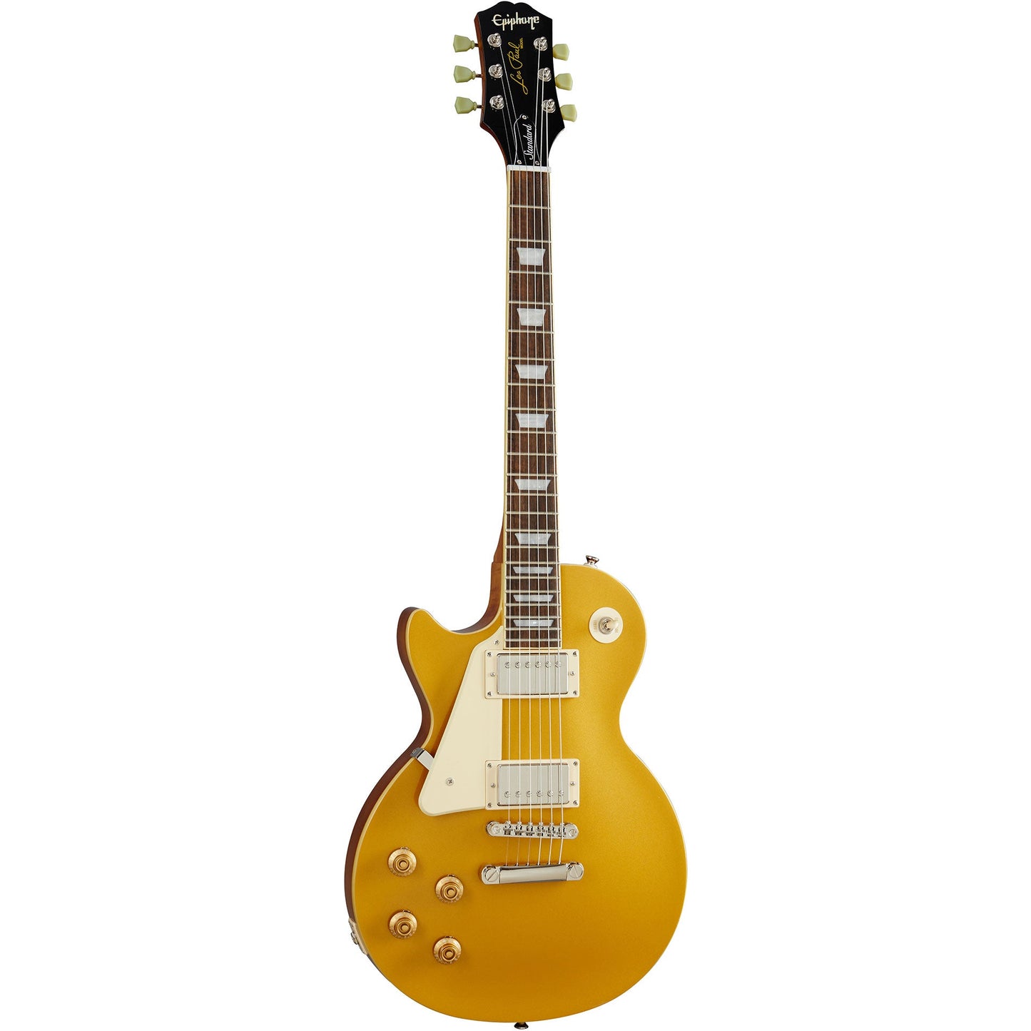 Epiphone Left Handed Les Paul Standard 50s Electric Guitar in Metallic Gold