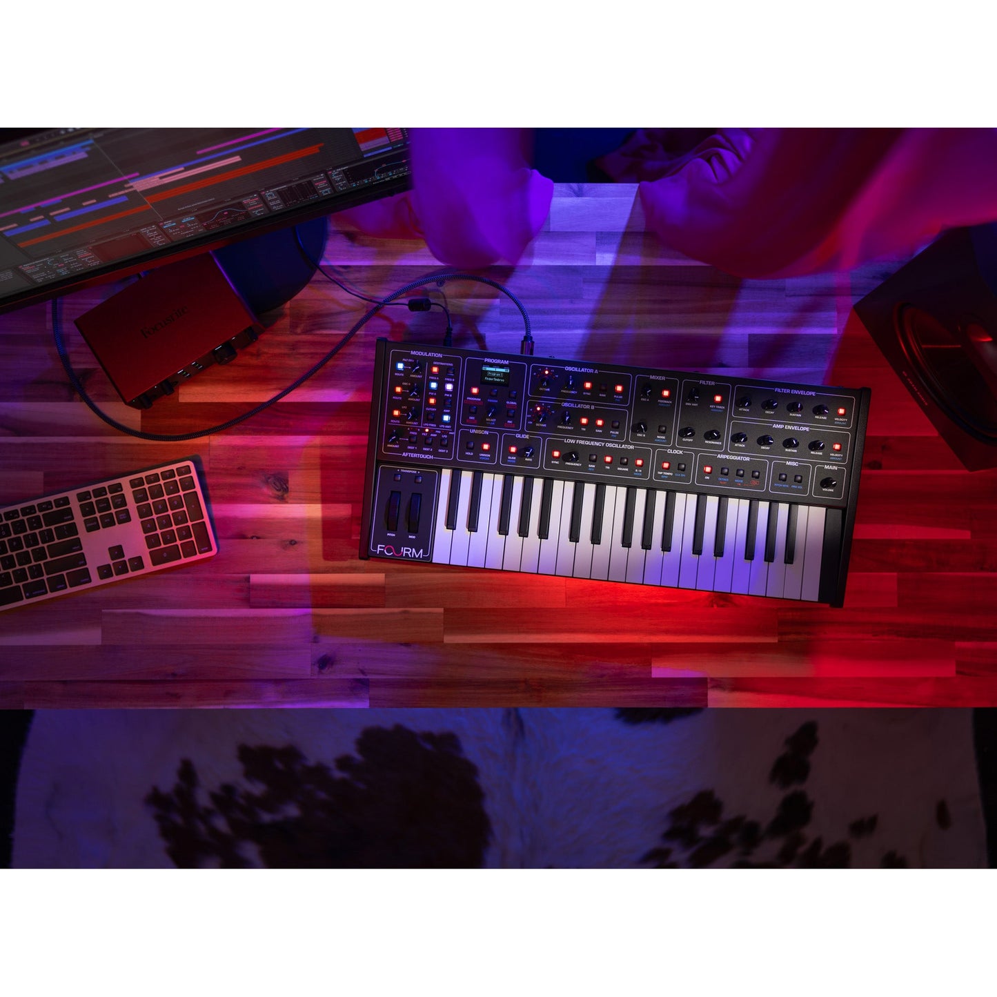 Sequential Fourm 37-Key 4 Voice Analog Synthesizer w/ Polyphonic Aftertouch