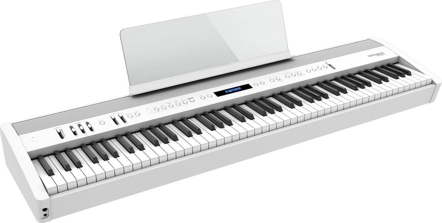 Roland FP-60X-WH Portable Piano w/ Built in Speakers, Bluetooth - White