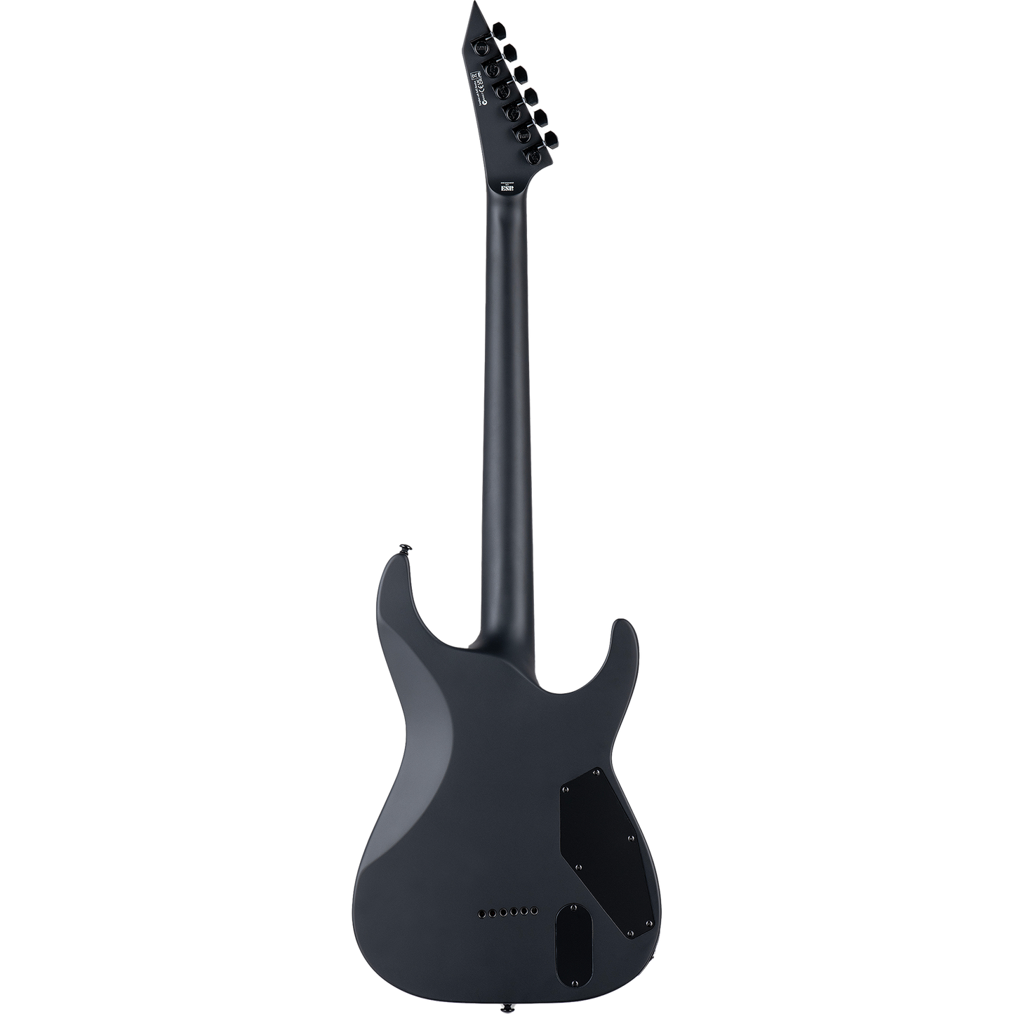 ESP LTD MH-1000 Baritone Left Handed Electric Guitar, Black Satin