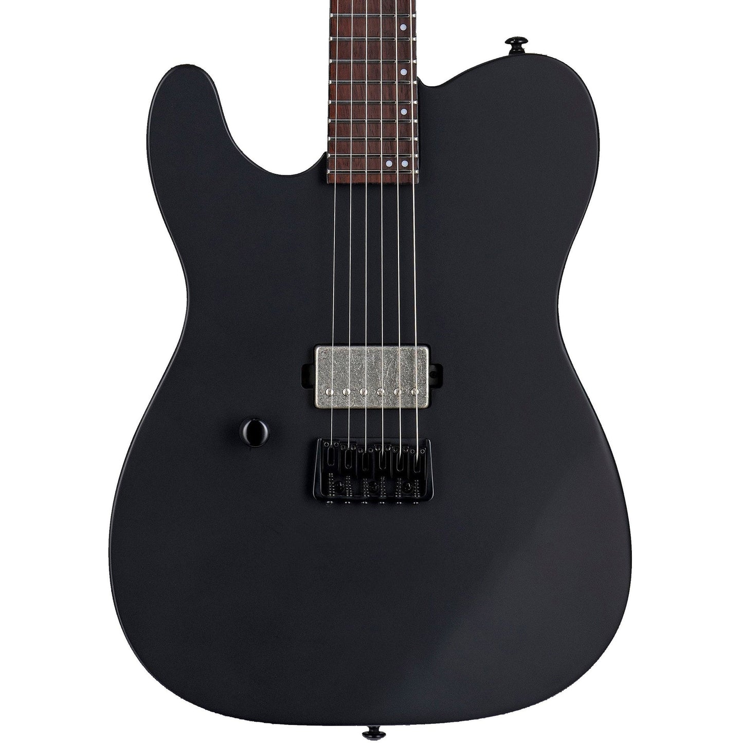 ESP LTD TE-201 Left Handed Electric Guitar, Black Satin