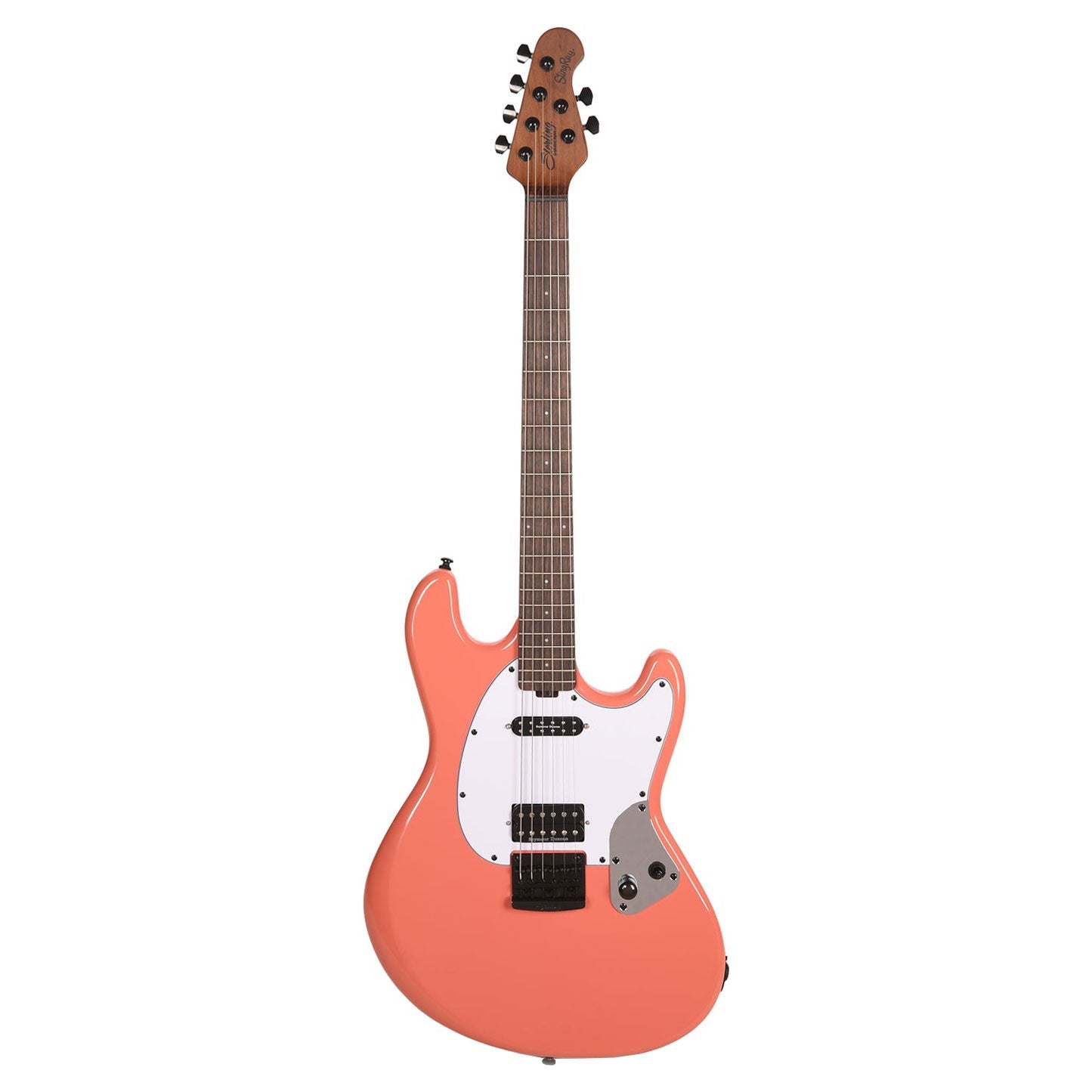 Sterling by Music Man Fluff Artist Series StingRay Guitar - Rula Thumb Red