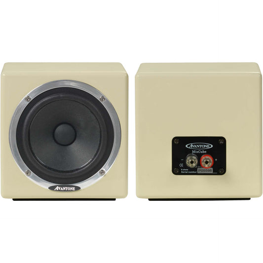 Avantone MixCubes Passive Full-Range Mini Reference Monitors in Butter Creme
