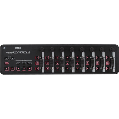 Korg nanoKontrol2 USB MIDI Control Surface, Black