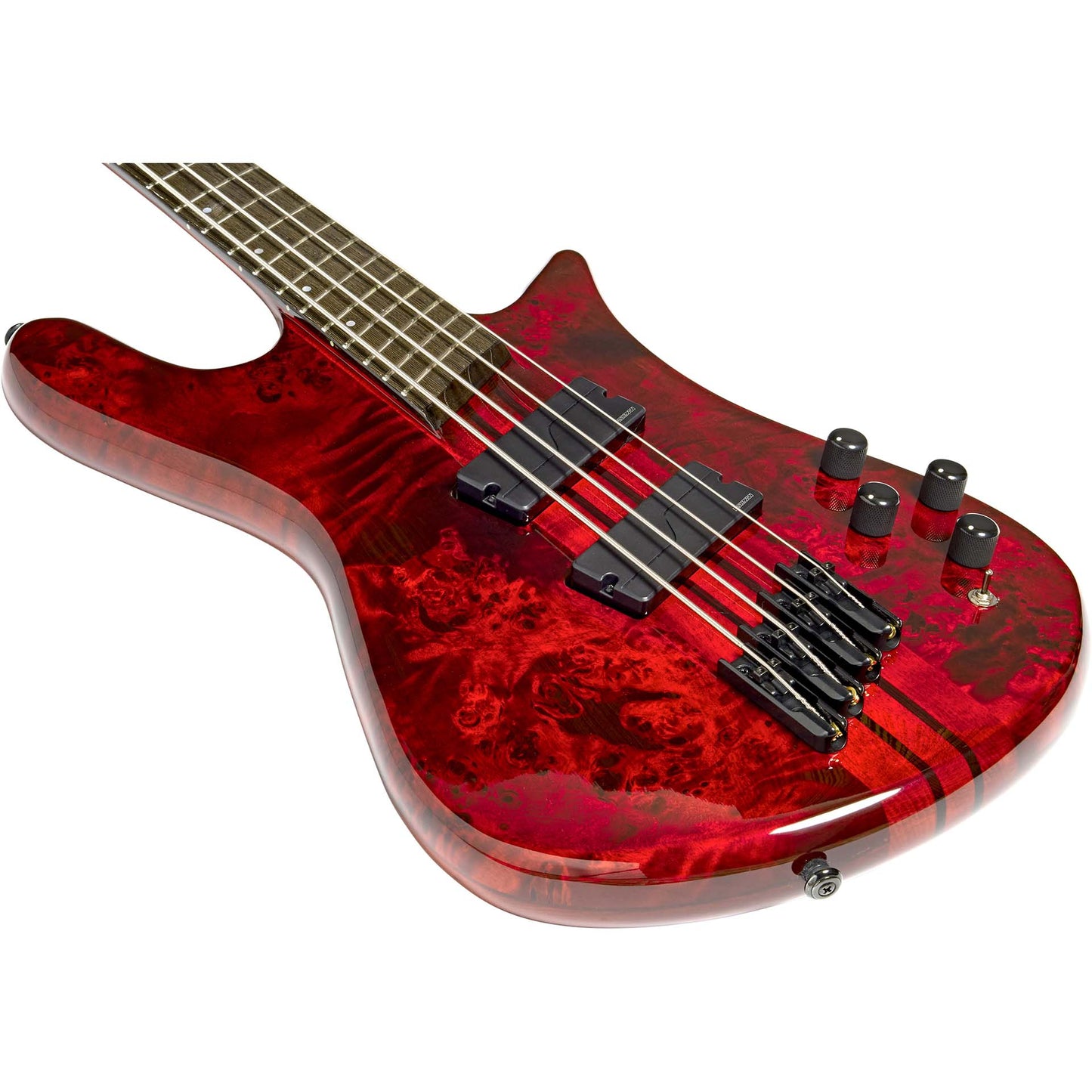 Spector NS Dimension 4 Electric Bass in Inferno Red Gloss