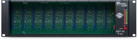 Heritage Audio OST-10 V2.0 500 Series - 10 Slot Rack with OS Tech