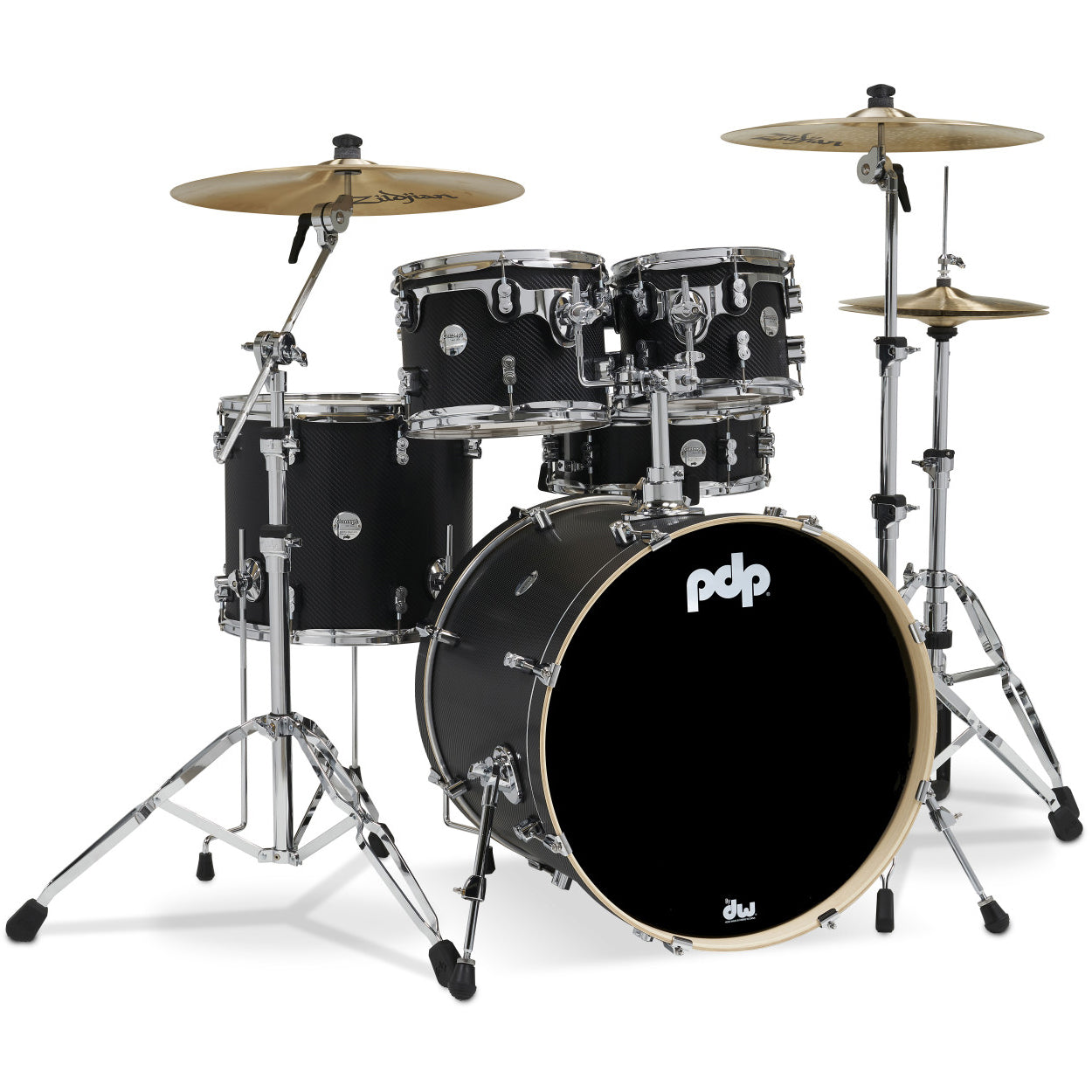 Pacific Drums & Percussion Concept Maple 5-Piece Shell Kit - Carbon Fiber