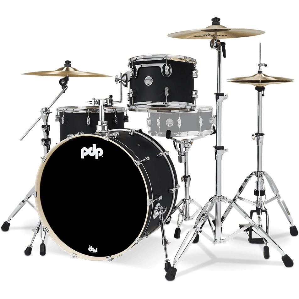 Pacific Drums & Percussion Concept Maple Rock Kit - Satin Black