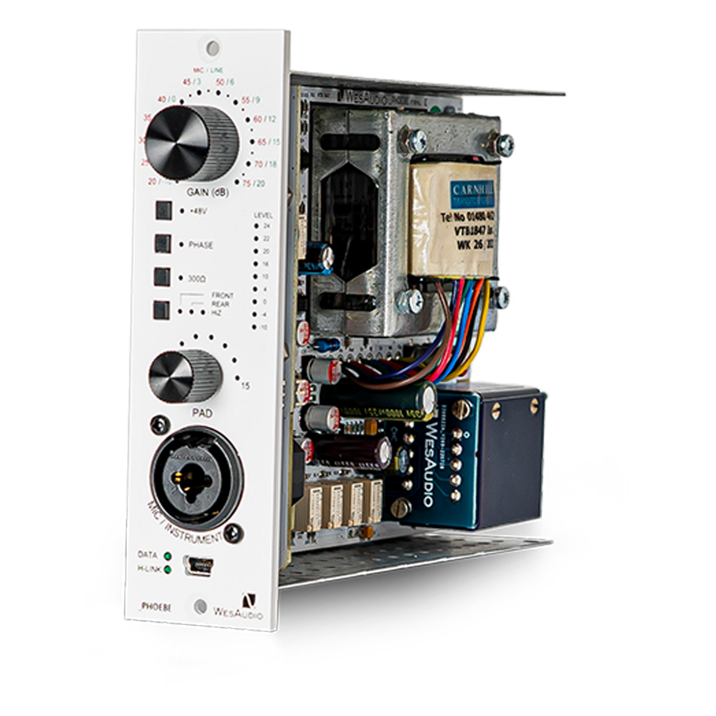 WesAudio Phoebe 500-Series Class A Microphone Preamp with Digital Recall